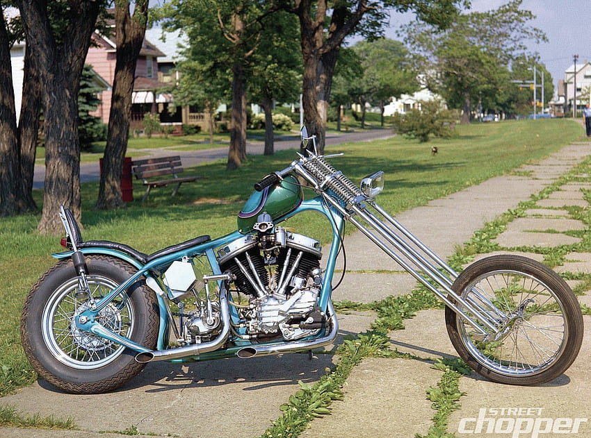 1953 Harley-Davidson Custom Chopper, Chopper, Harley, Bicicletas, Clásico fondo de pantalla