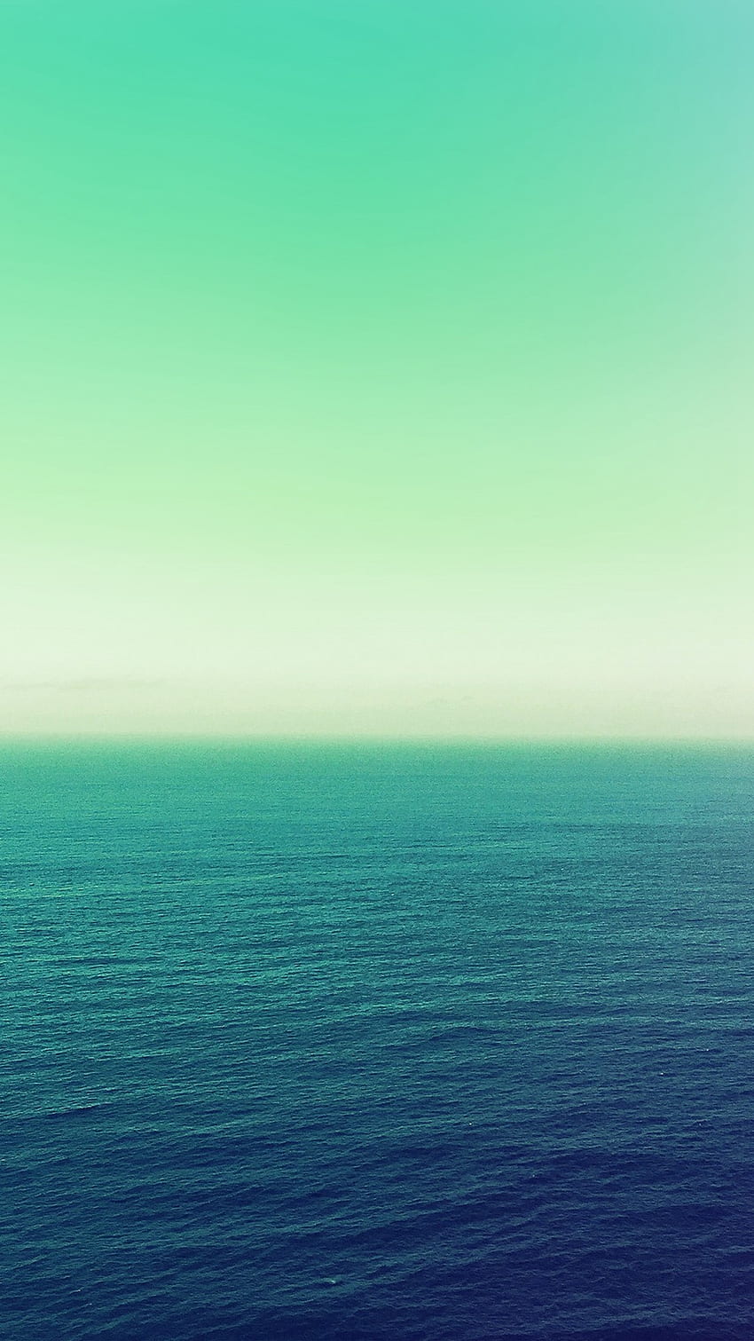 Mare calmo Verde Oceano Acqua Giorno d'estate Natura Sfondo del telefono HD