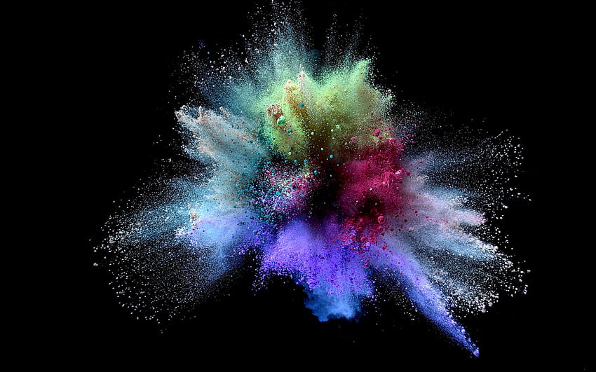 Explosión de color F, gráficos por ordenador, ancha, grafía, hermoso fondo de pantalla