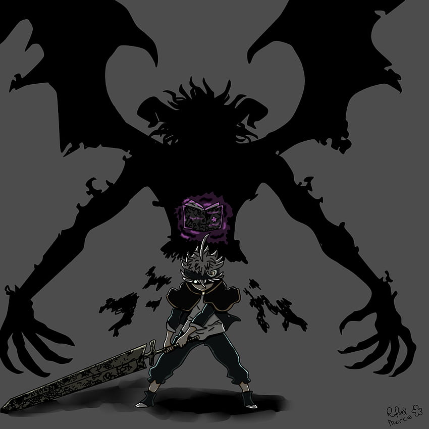 Schwarzklee. Ilustrasi, Ilustrasi-Poster, Gambar-Manga, Black Clover Asta Demon HD-Handy-Hintergrundbild
