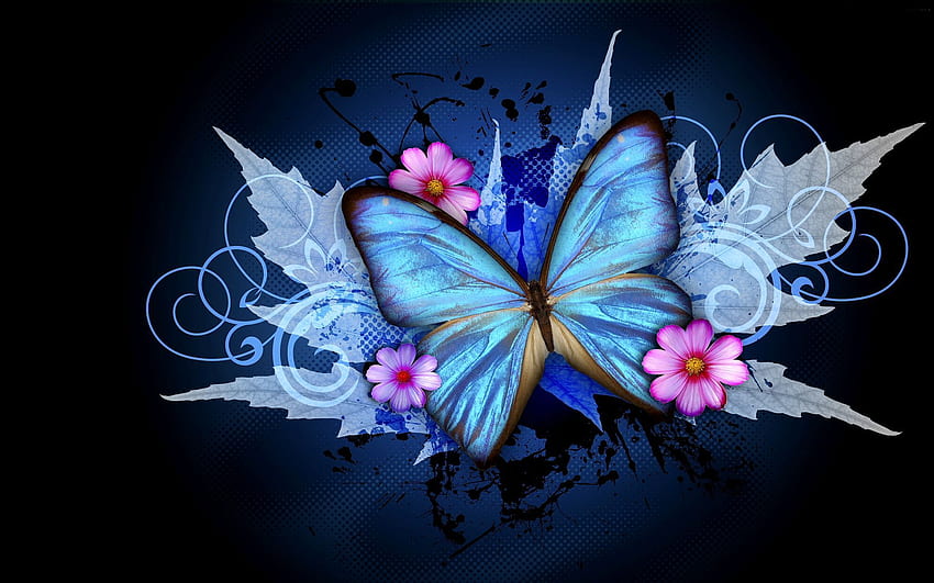 Schmetterlinge, dunkler Schmetterling HD-Hintergrundbild