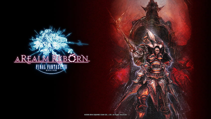 Square Enix, yeni muhteşem Final Fantasy XIV: A Realm Reborn'u yayınladı! Bu sefer baş kötü adamlar olan Gaius ve Bahamut'u konu alıyorlar. HD duvar kağıdı