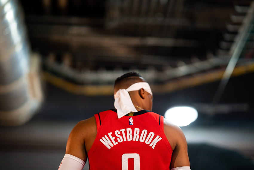 : Westbrook introduzido, Russell Westbrook Houston Rockets papel de parede HD