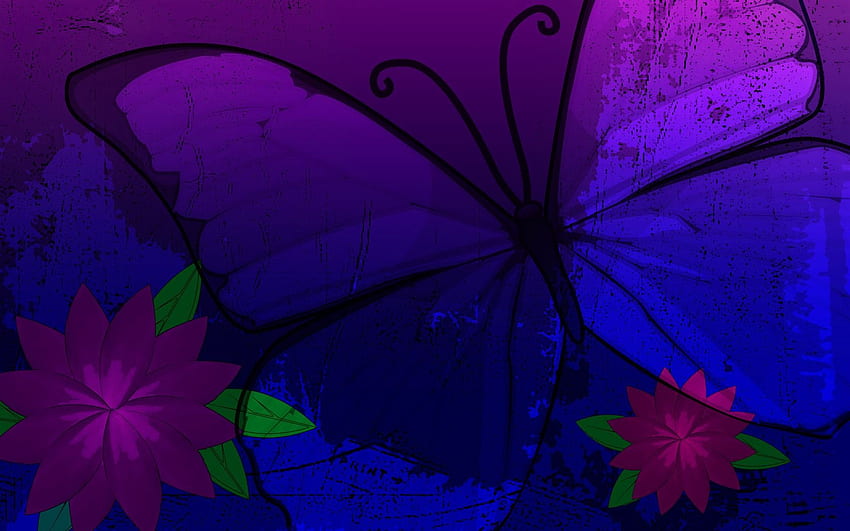 Purple Butterfly, Blue and Purple Butterflies HD wallpaper | Pxfuel