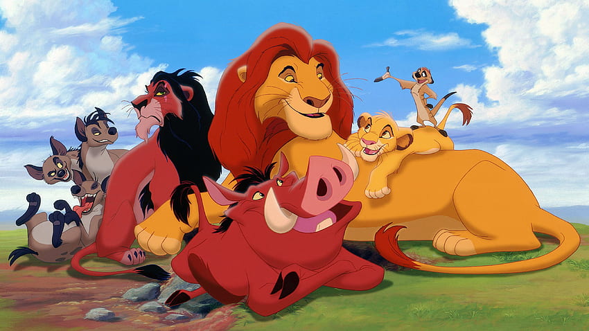 Elenco dei personaggi del re leone Scar Simba Mufasa Pumbaa Timon Disney Sfondo HD