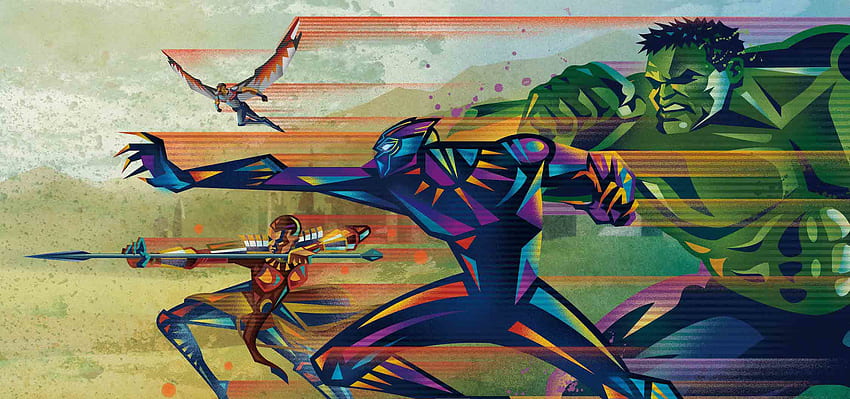 Team wakanda, poster, Avengers: infinity war, fandango poster HD wallpaper