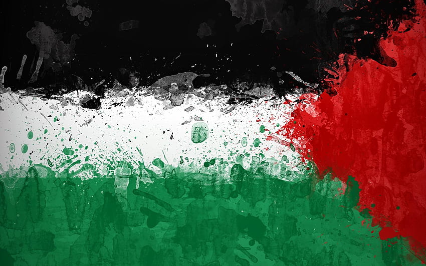 Palästina, Palästina-Flagge HD-Hintergrundbild