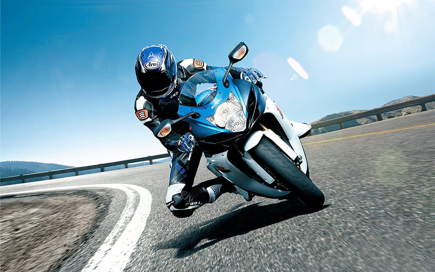 Suzuki Biker, graphy, suzuki, motorcycles, biker, race HD wallpaper