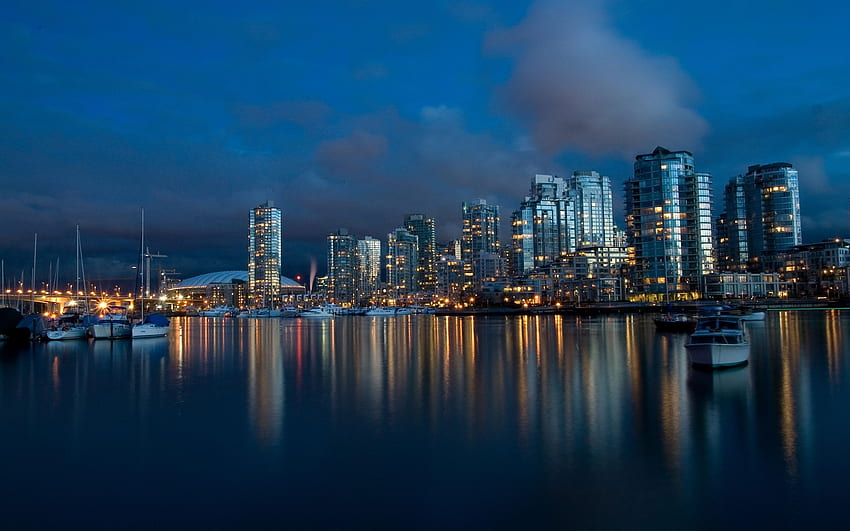 anime, City, Cityscape, Vancouver /, Vancouver Skyline HD wallpaper