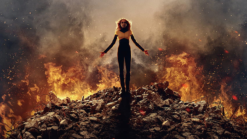 Jean Grey Komik Marvel Phoenix Sophie Turner X Men Dark Phoenix Wallpaper HD