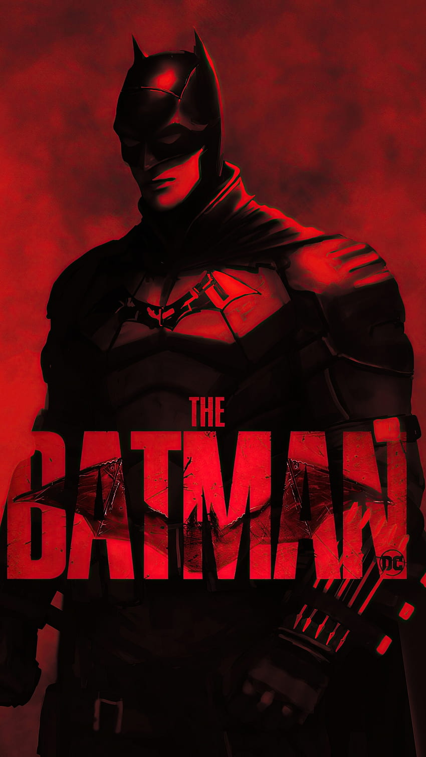 The Batman Red Theme Dope, HD wallpaper