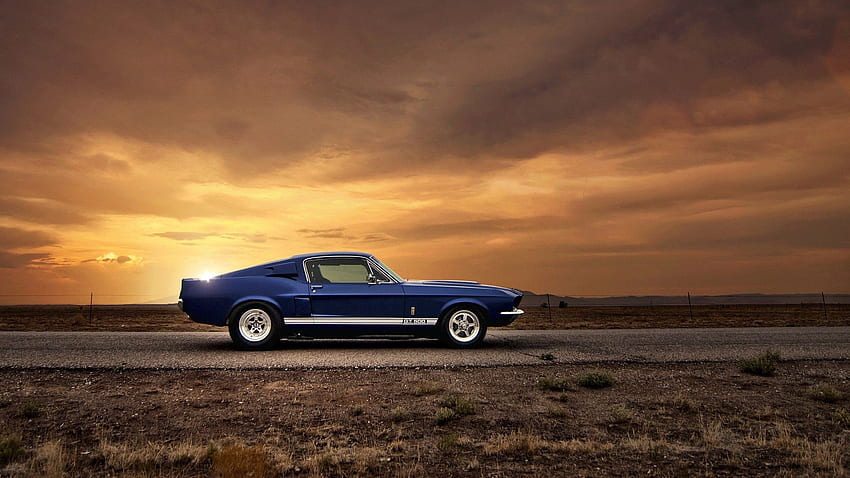 Klassischer Mustang-Hintergrund, alter Mustang HD-Hintergrundbild