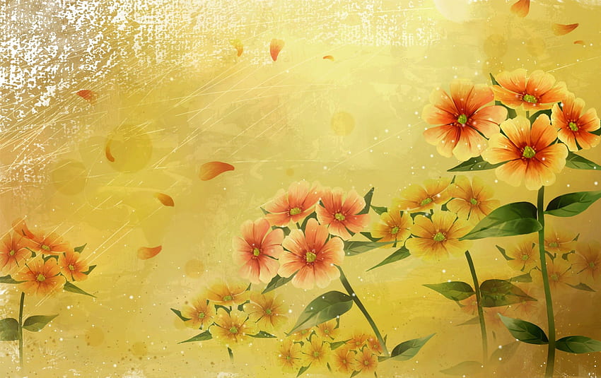 Warm colors, colorful, , colors, abstract, , autumn, flowers, textures, dream HD wallpaper