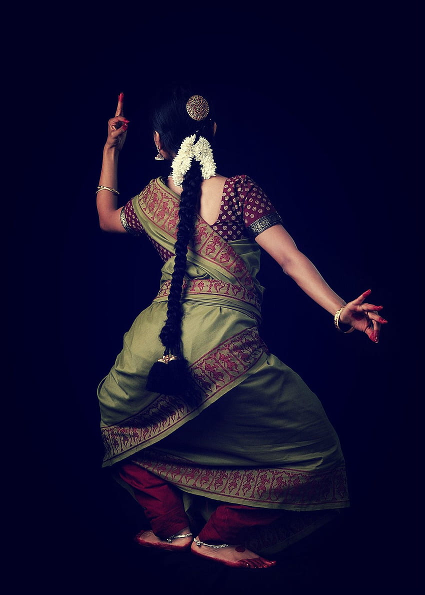 Танцьор Бхаратанатям. Индийски класически танц, Cool Classical Indian Dance HD тапет за телефон
