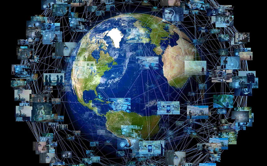 네트워크 개념, 지구, 디지털 아트, 지구본, 3D 아트, 지구본, 소셜 네트워크, 해상도를 위한 기술. 고품질, 세계적 네트워크 HD 월페이퍼