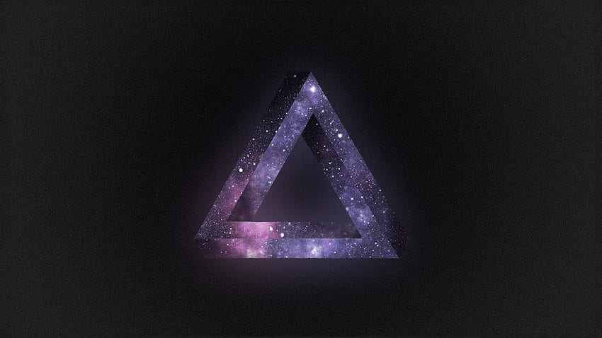 Dreieck-Hintergrund, Dreieck-Regenbogen HD-Hintergrundbild