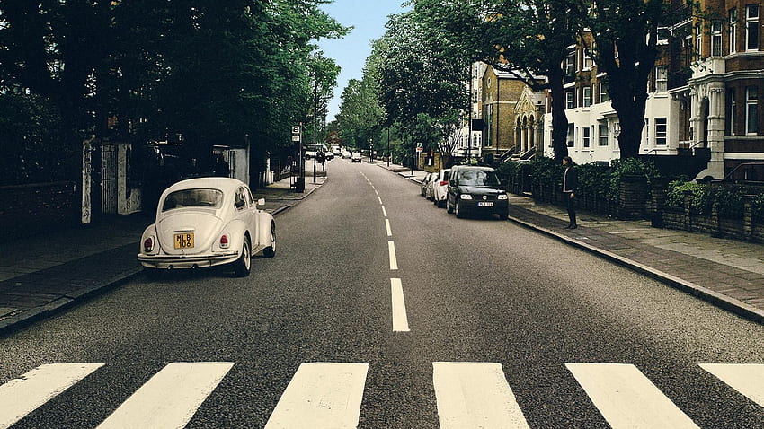 A Abbey Road dos Beatles, A Abbey Road dos Simpsons papel de parede HD