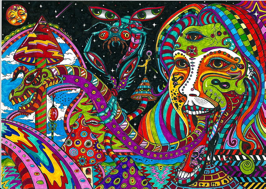Viaje Psicodélico - Novocom.top, Acid Art fondo de pantalla
