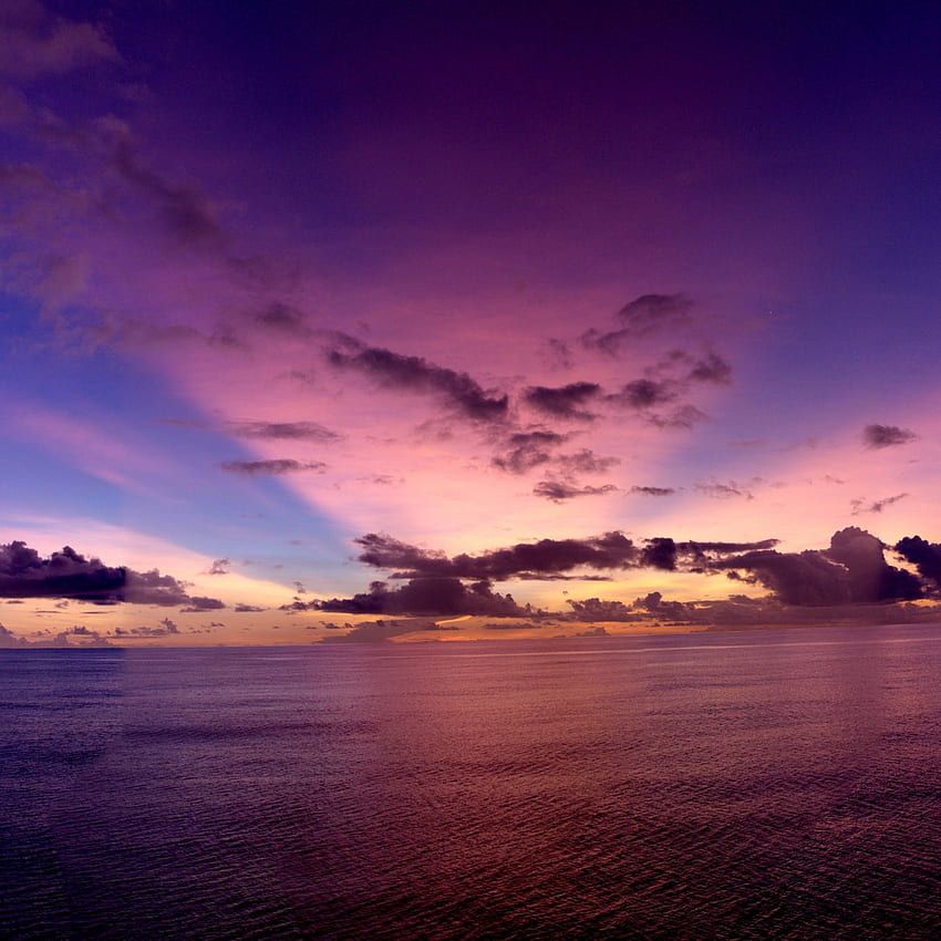 Pacific ocean, , , sunset, purple, rays HD phone wallpaper | Pxfuel