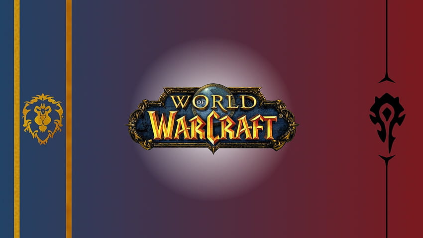 World of Warcraft, Alliance, Horde, Blue, Red, Black, Lion, เกม PC / และพื้นหลังมือถือ วอลล์เปเปอร์ HD
