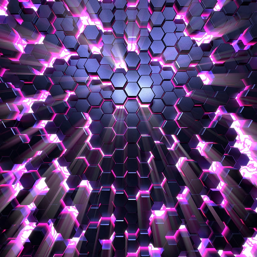 3D, Glow, Volume, Honeycomb HD phone wallpaper