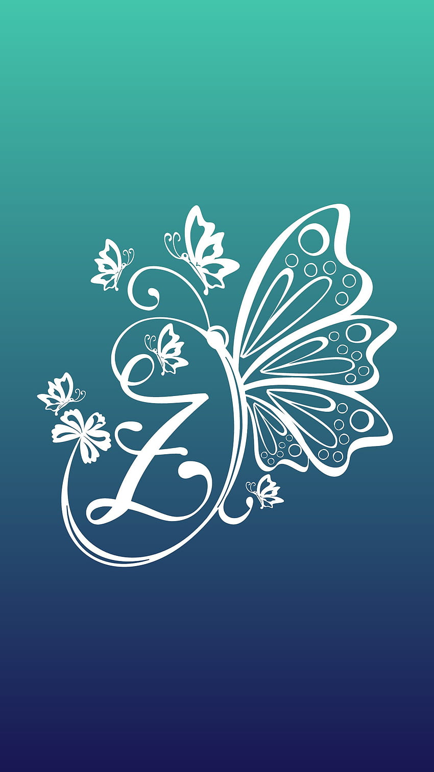 Butterfly Z, letter HD phone wallpaper | Pxfuel