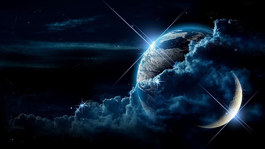 ฟองเดคราน - Bing . อวกาศ แฟนตาซีอวกาศ พื้นหลังสุดเท่ 1600X900 Earth วอลล์เปเปอร์ HD