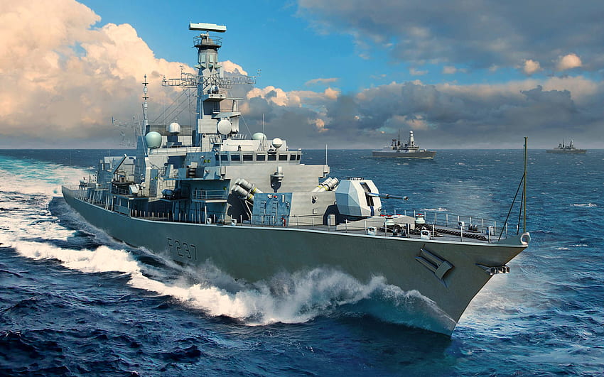 HMS Westminster, R, frigate, F237, Royal Navy, warships, Duke-class, British warship, British Navy HD wallpaper