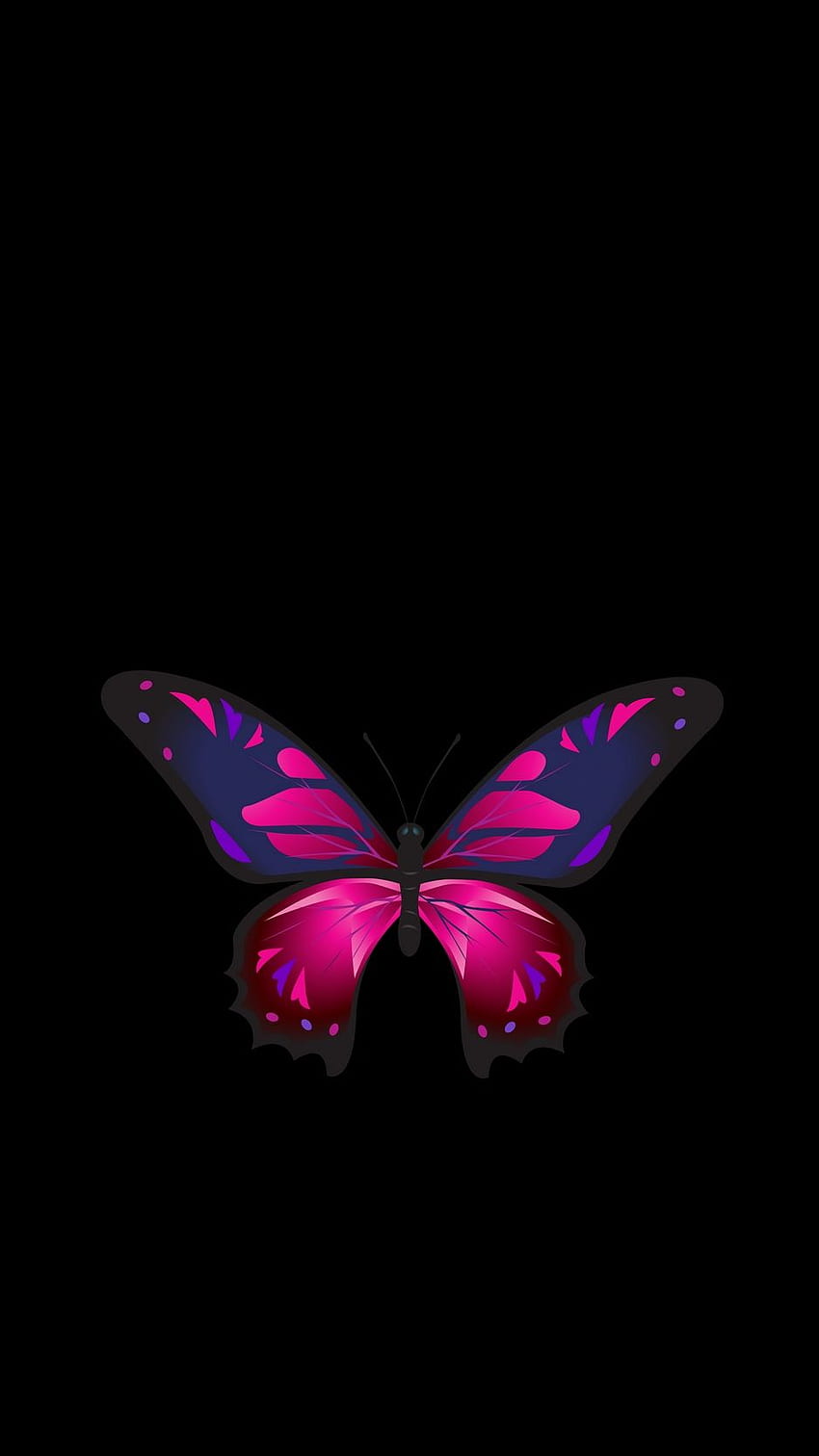 Butterfly, patterns, wings, dark background, Butterfly Black HD phone  wallpaper | Pxfuel
