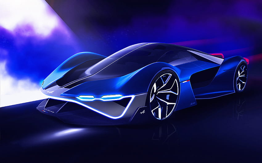 Alpine A4810 IED Concept, 2022 Hydrogen-fuelled supercar, A4810, hypercar, sports cars, Alpine HD wallpaper