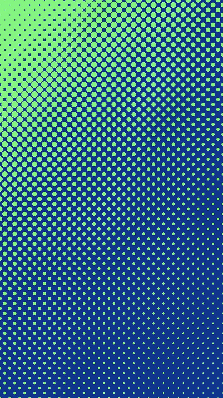 Círculos, puntos, degradado, textura, azul, verde Iphone 8 7 6s 6 para de paralaje, círculo verde fondo de pantalla del teléfono