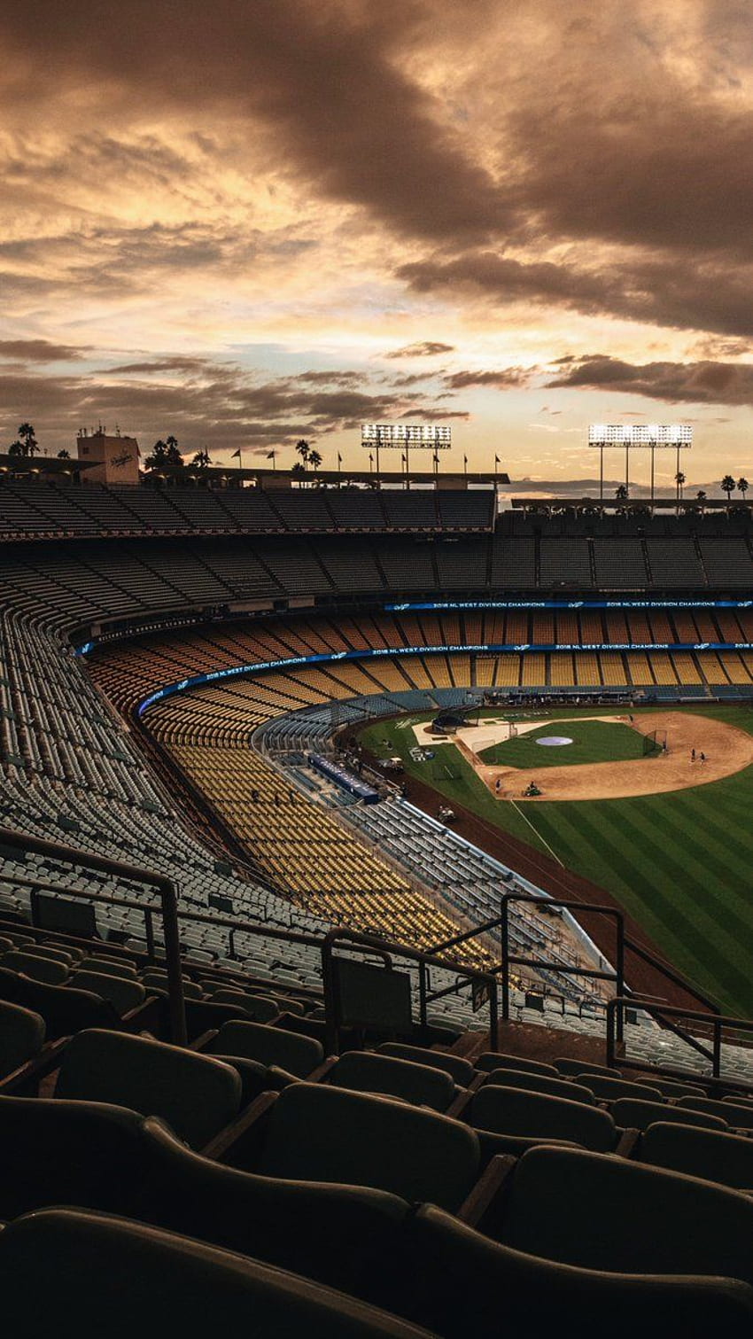 로스앤젤레스 다저스 - 다저 스타디움에서 바라본 전경. HD 전화 배경 화면