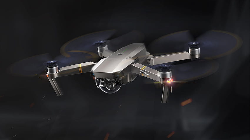 Drone Quadcopter, DJI Logo HD wallpaper