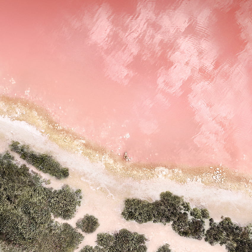 Ios, ipad, beach, aerial view, stock HD phone wallpaper