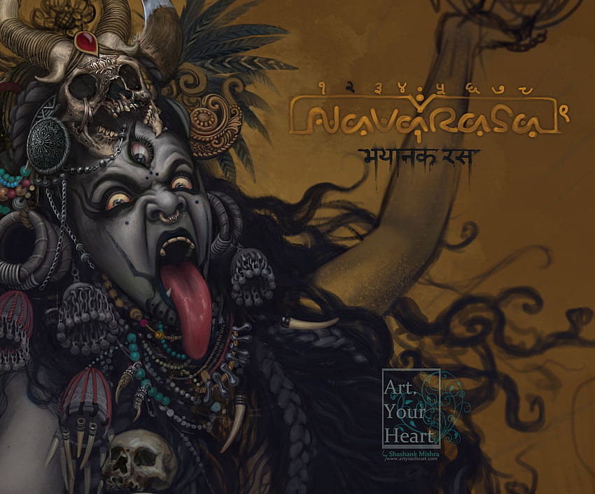 ArtStation - Navarasa (nove emozioni umane), Shashank Mishra. Tatuaggio Kali, dea Kali, Kali mata Sfondo HD