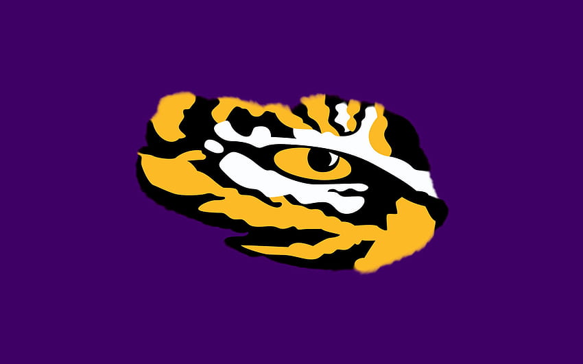 Logo Tim Olahraga LSU Tiger Eye untuk iPad | imut-imut Wallpaper HD