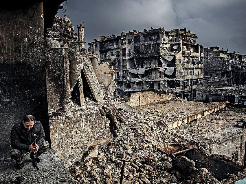 Wewnątrz Aleppo, najbardziej rozdartego wojną miasta w Syrii Tapeta HD