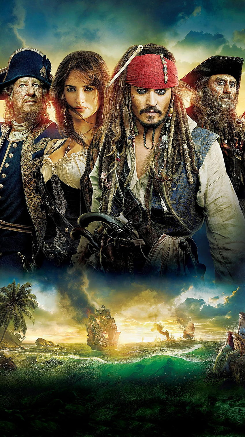 Piraci z Karaibów: Na nieznanych wodach (2011) tel Tapeta na telefon HD