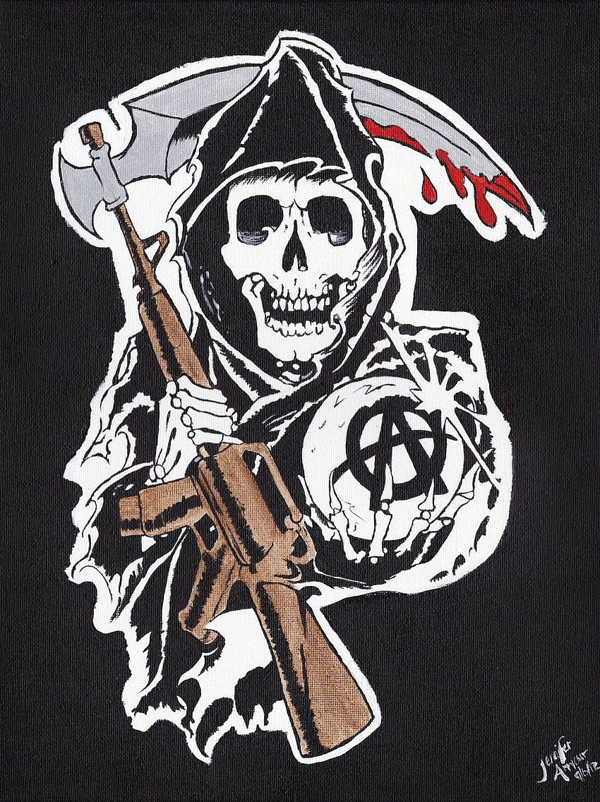 Sons Of Anarchy Reaper, Sons of Anarchy Logosu HD telefon duvar kağıdı