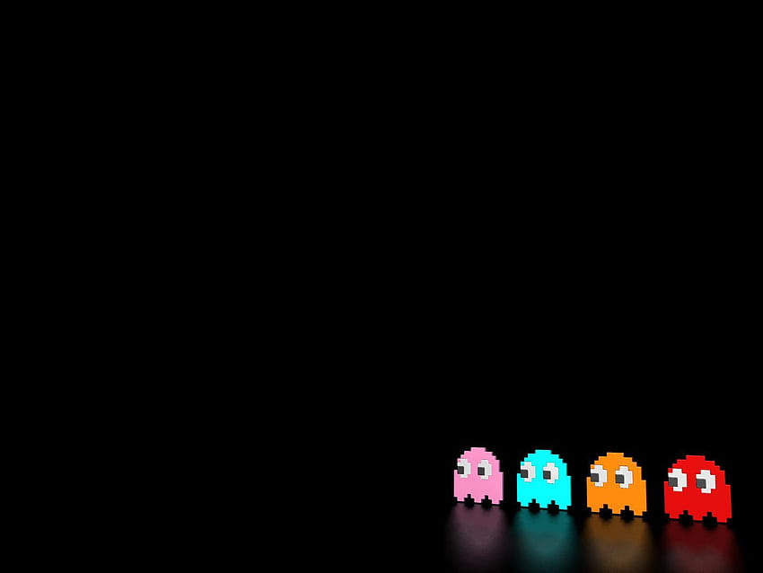 Pac Man, Minimal Pacman Wallpaper HD