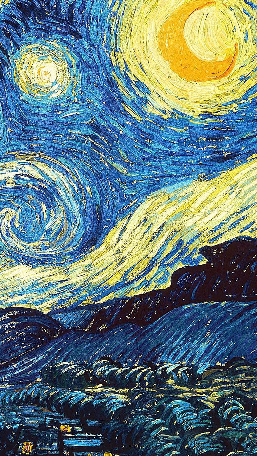 Starry Night iPhone 5, Van Gogh Doctor Who HD phone wallpaper