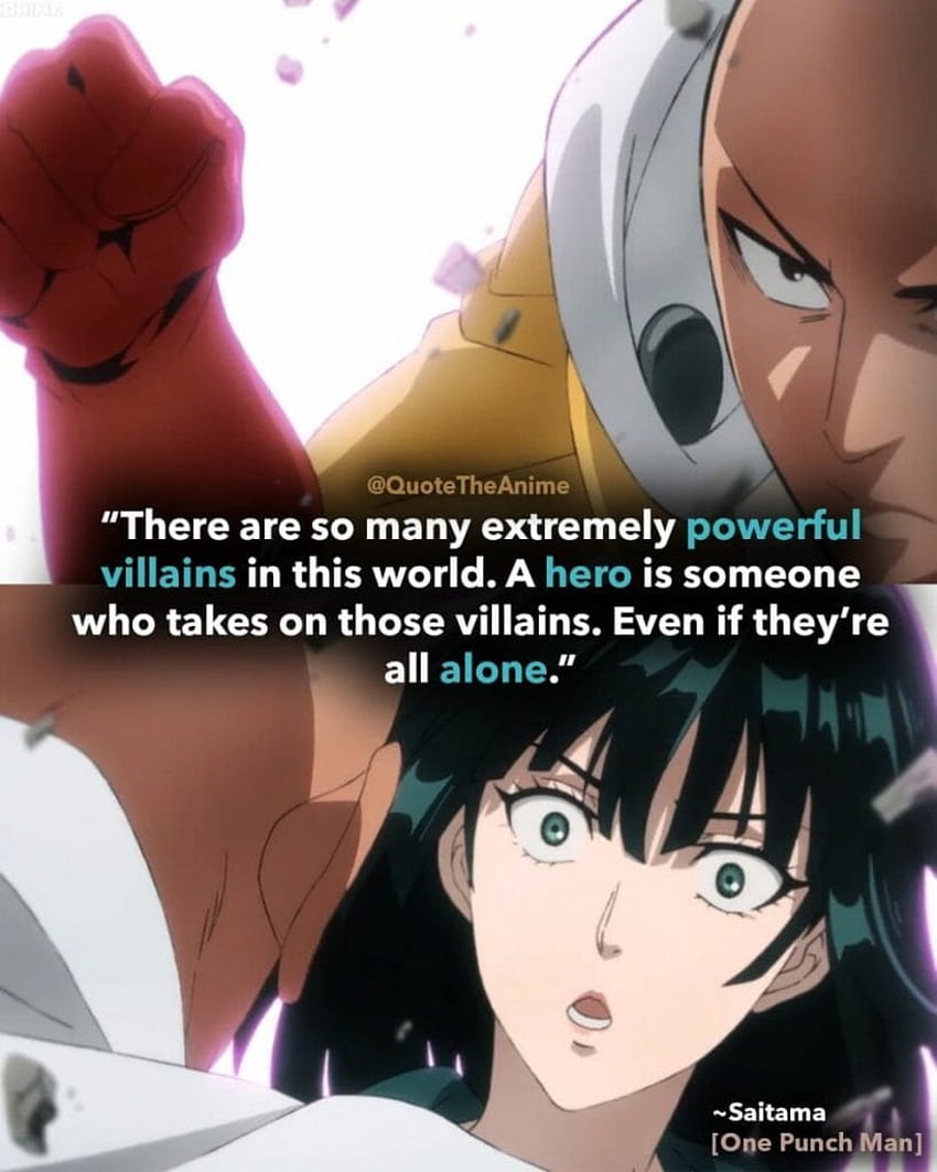 POWERFUL One Punch Man Quotes (), Funny Saitama HD phone wallpaper