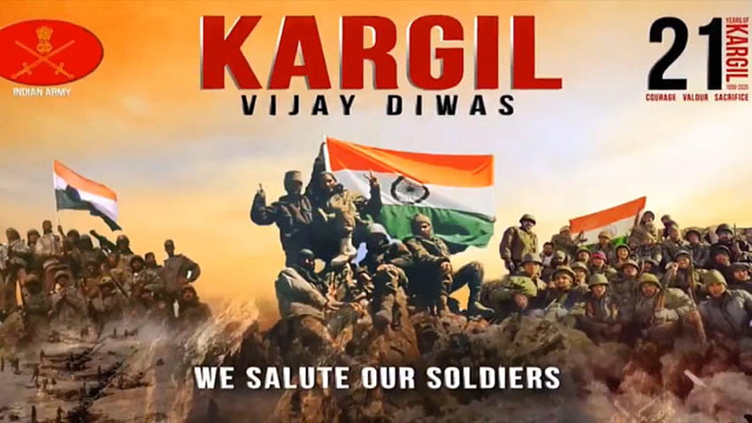 Kargil Vijay Diwas 2020 : L'Inde célèbre 21 ans de victoire, de bravoure indomptable et de sacrifice de soldats - The Economic Times Video Fond d'écran HD