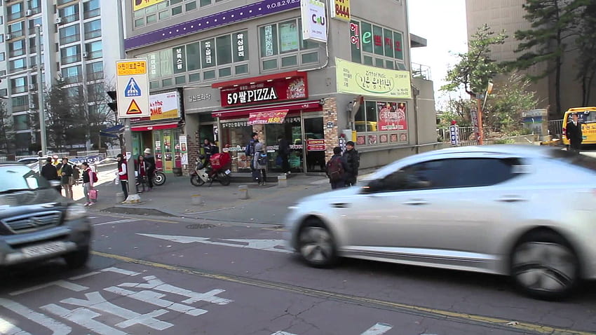 Glimpse small ILSAN street, Goyang South Korea HD wallpaper