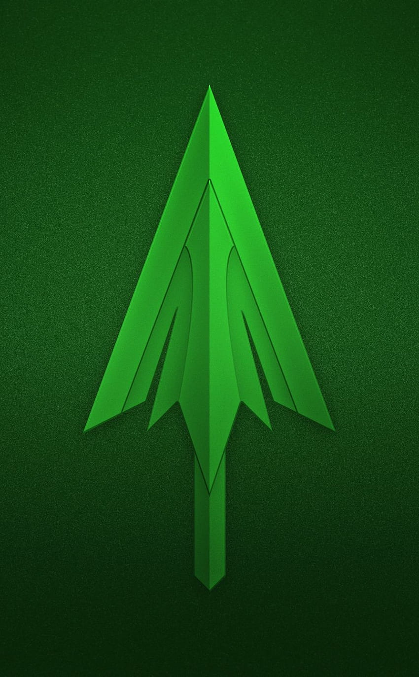 green arrow, logo, minimal HD phone wallpaper