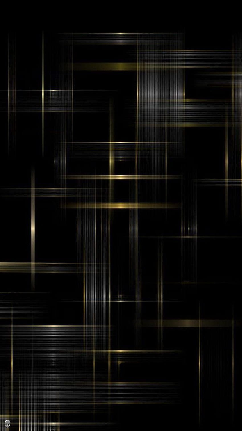 Nobles elegantes Schwarz und Gold HD-Handy-Hintergrundbild