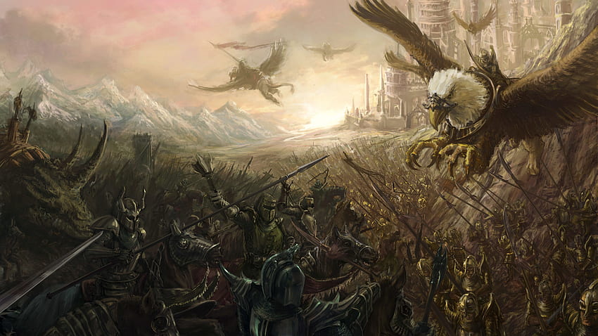 Fantasy Battle - -, Battle Scene HD wallpaper | Pxfuel