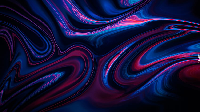 Purple Blue Swirl Abstract HD тапет