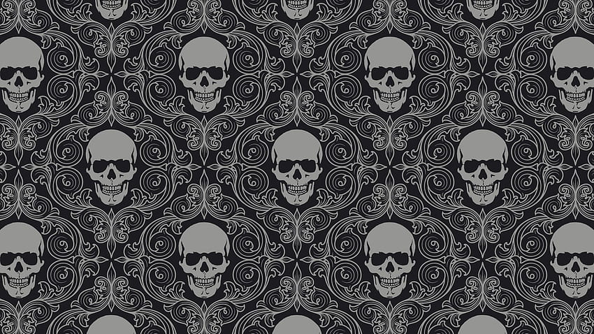 Skull Pattern HD wallpaper
