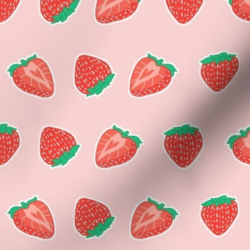 strawberry background  Iphone wallpaper kawaii Wallpaper doodle Cute  wallpapers